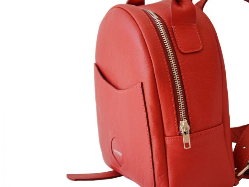 Leather backpack red handmade,small leather bag pack for summer made in london,bag pack made in uk,red bag-pack,bagpack hand made