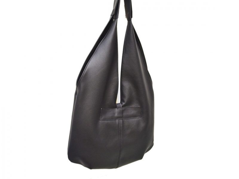 Black shoulder bag /Leather Bag/Handmade leather bag/shoulder bag /black leather bag /handcrafted in london /la rue/