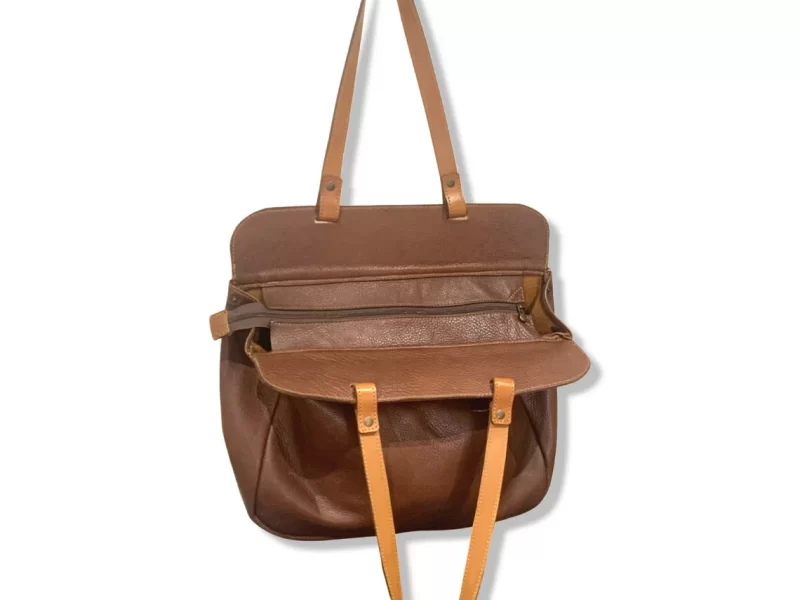 Brown tote Leather Bag