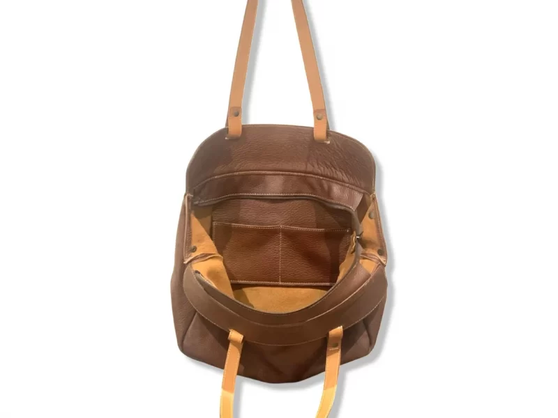 Brown tote Leather Bag