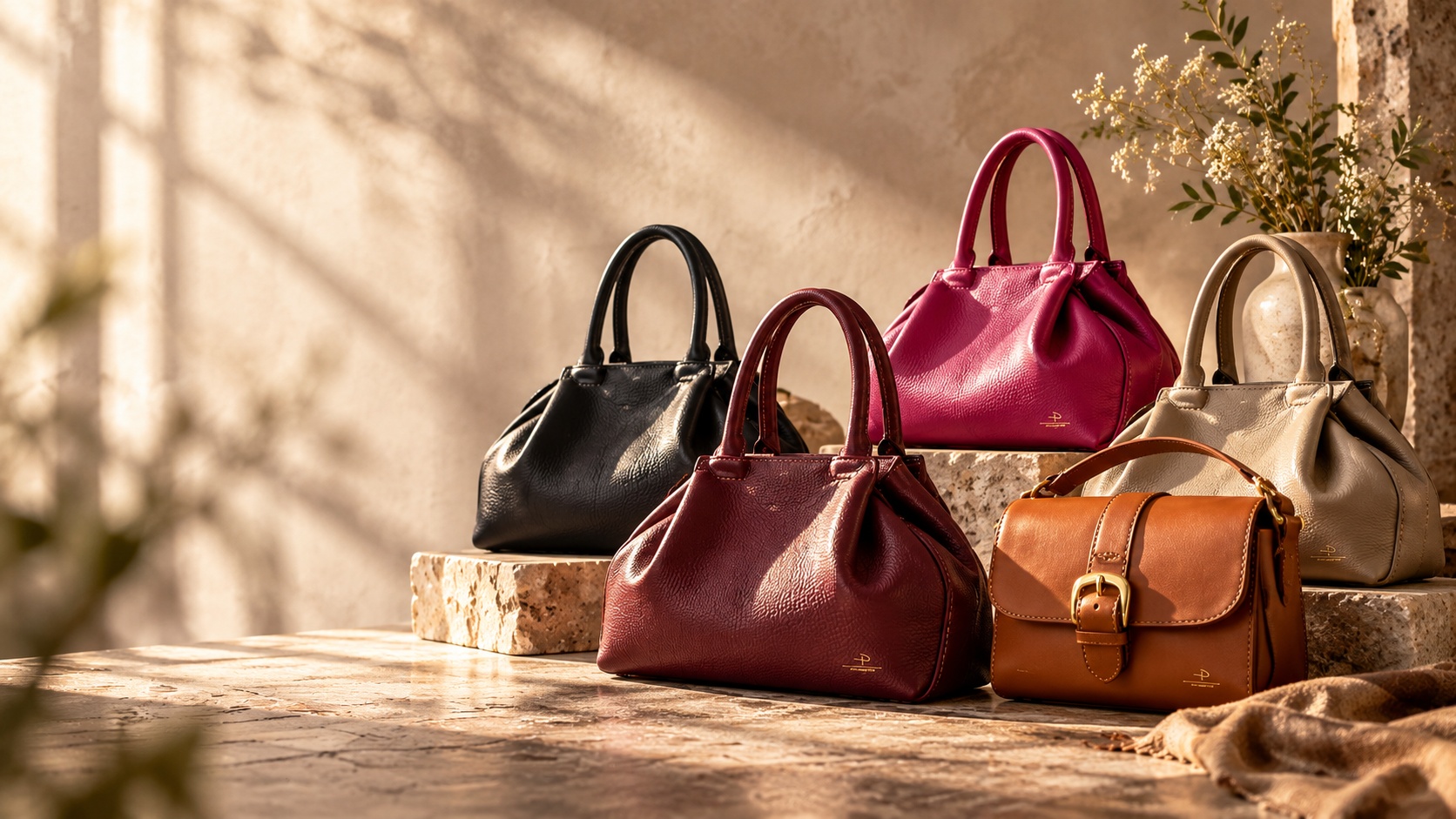 Petrescu Factory leather handbags in a choice of colours